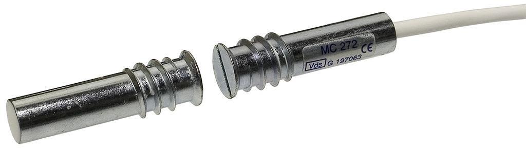 Alarmtech MC 272-6 Högsäkerhetskontakt 1 växlingskontakt 6 m kabel