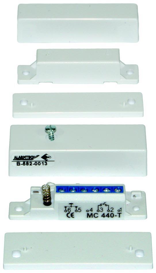 Alarmtech MC 640-5 Magnetkontakt 5 m kabel, vit