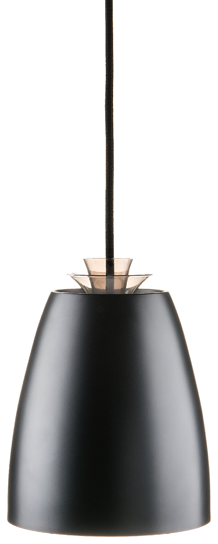 Pendelklokke Mini 5W 2700K, E27, Ø160, sort/hvit