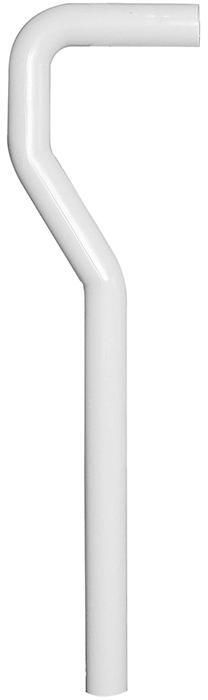 Faluplast 8073322 Utloppsrör 610 x 40 x 160 mm, S-böjd