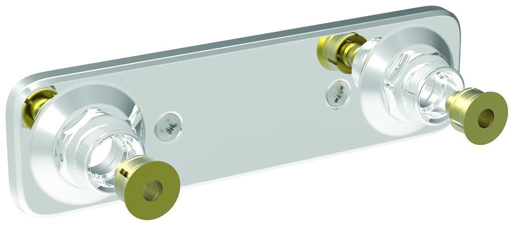 Vatette V6 Blandarfäste för plaströr, dold rördragning 150 c/c, 16 mm rördiameter