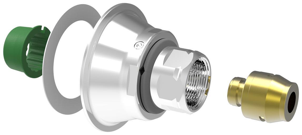 Vatette V6 Koblingsskive for plastrør 16 mm rørdiameter