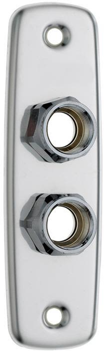 Trio Perfekta 8531862 Väggbricka 2-håls, G15x15 mm