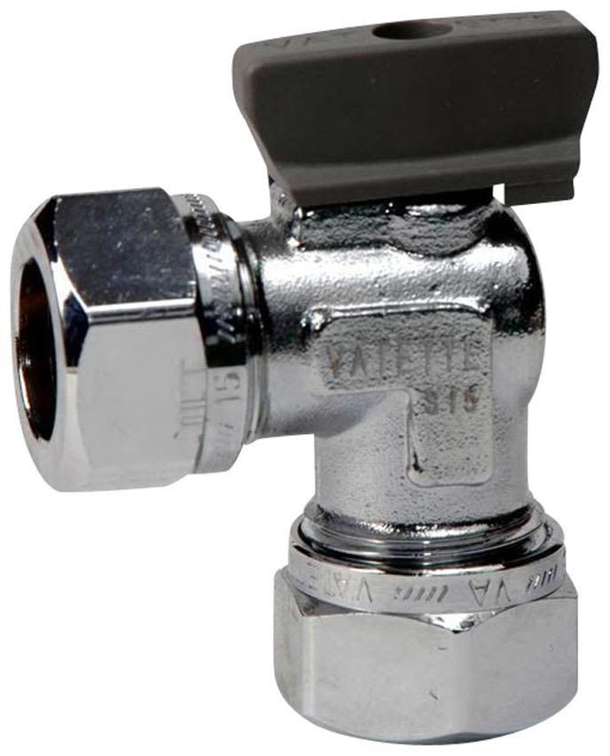 Gustavsberg FG074050405 Vinkelventil utv Ø ansl 1 15 mm, utv Ø ansl 2 12 mm