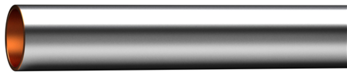 Trio Perfekta 8564122 Kopparrör förkromade, glödgade, 10 x 0,8 mm 1,2 m