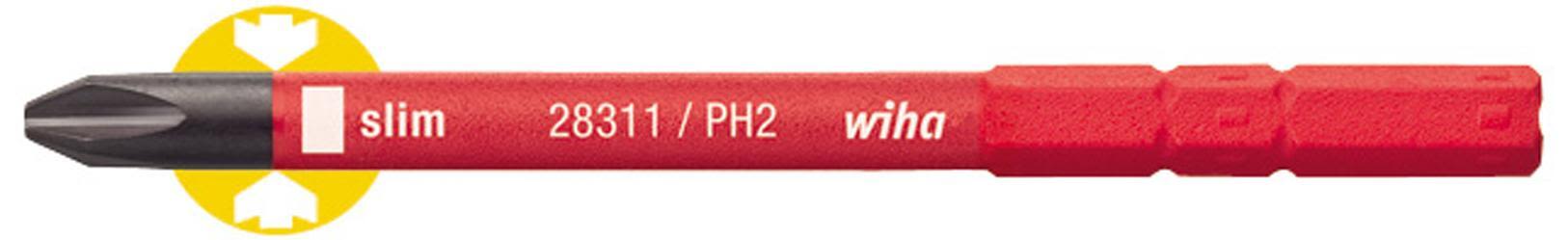 Wiha slimBit 34584 Ruuvauskärki PH, 75 mm, 1000 V PH2x75 mm