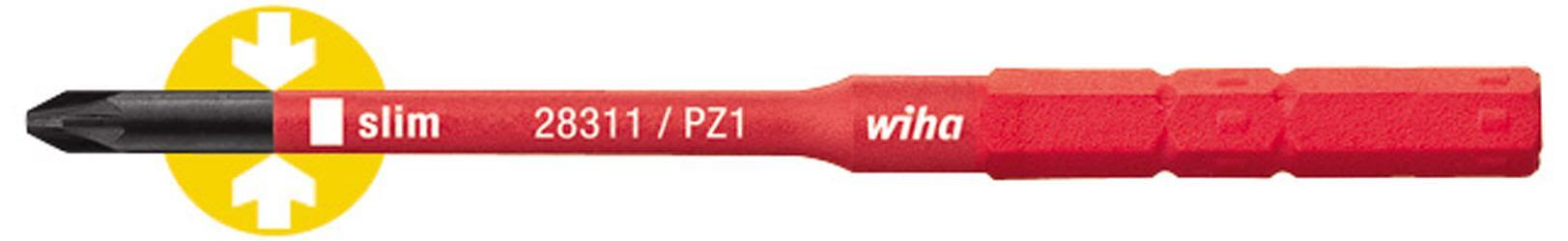 Wiha slimBit 34585 Bits pozidriv, 75 mm, 1000 V PZ1x75 mm