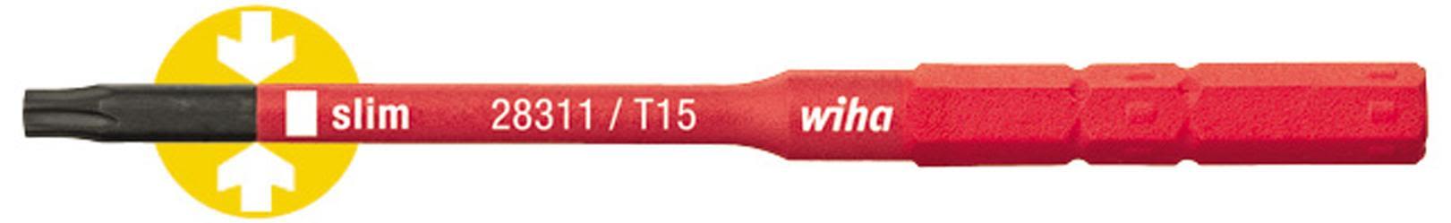 Wiha slimBit 35508 Bits torx, 75 mm, 1000 V T15x75 mm
