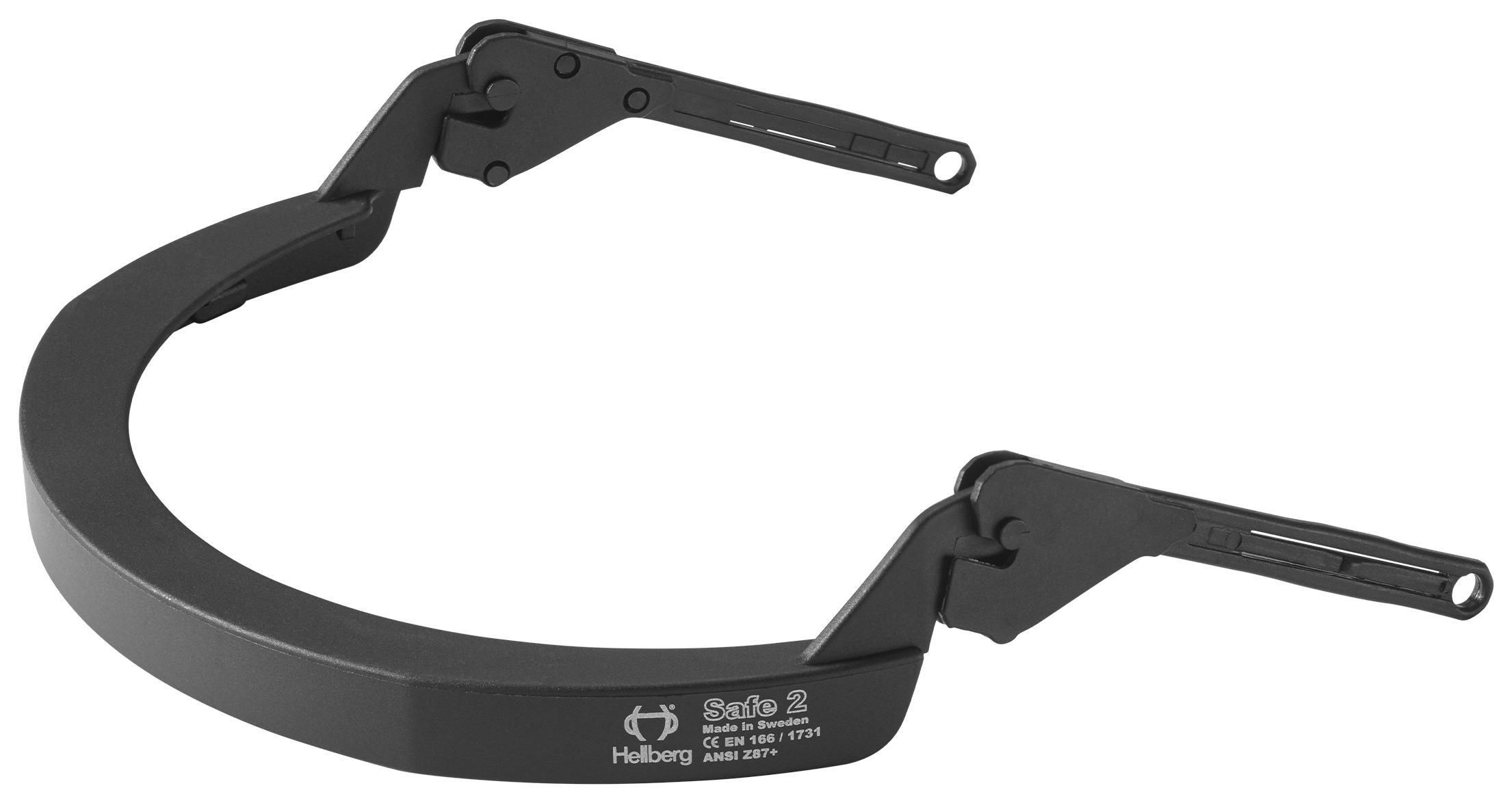 Hellberg 20901-001 Visirholder til hjelme med ret kant