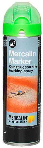 Mercalin Marker Märkfärg fluorescerande, 500 ml Grön