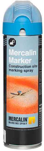 Mercalin Marker Märkfärg fluorescerande, 500 ml Blå