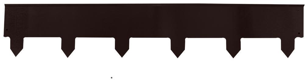 Weibulls 700027 Kantlist zink, 100 x 18 cm, 3-pack Svart