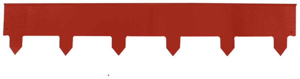Weibulls 700028 Kantlist zink, 100 x 18 cm, 3-pack Röd