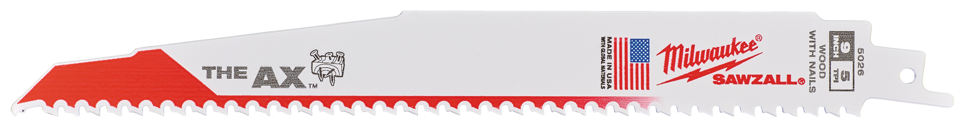 Milwaukee AX Tigersågblad 5T, 5-pack 230 mm