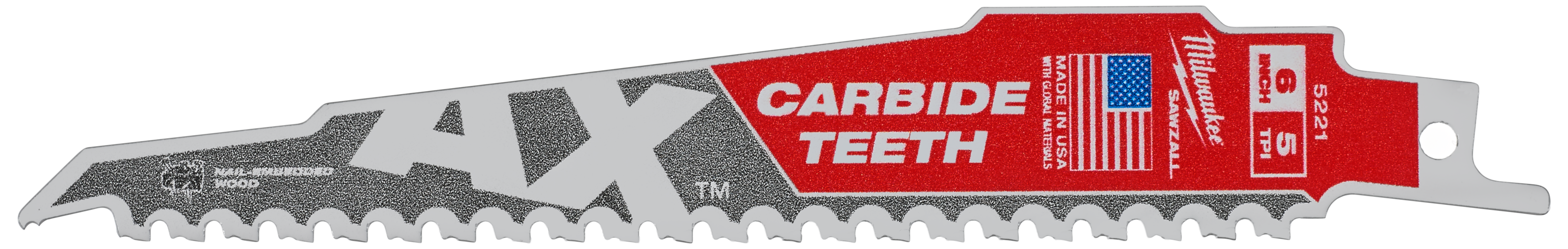 Milwaukee TCT AX Tigersågblad 5T, 1 st 150 mm