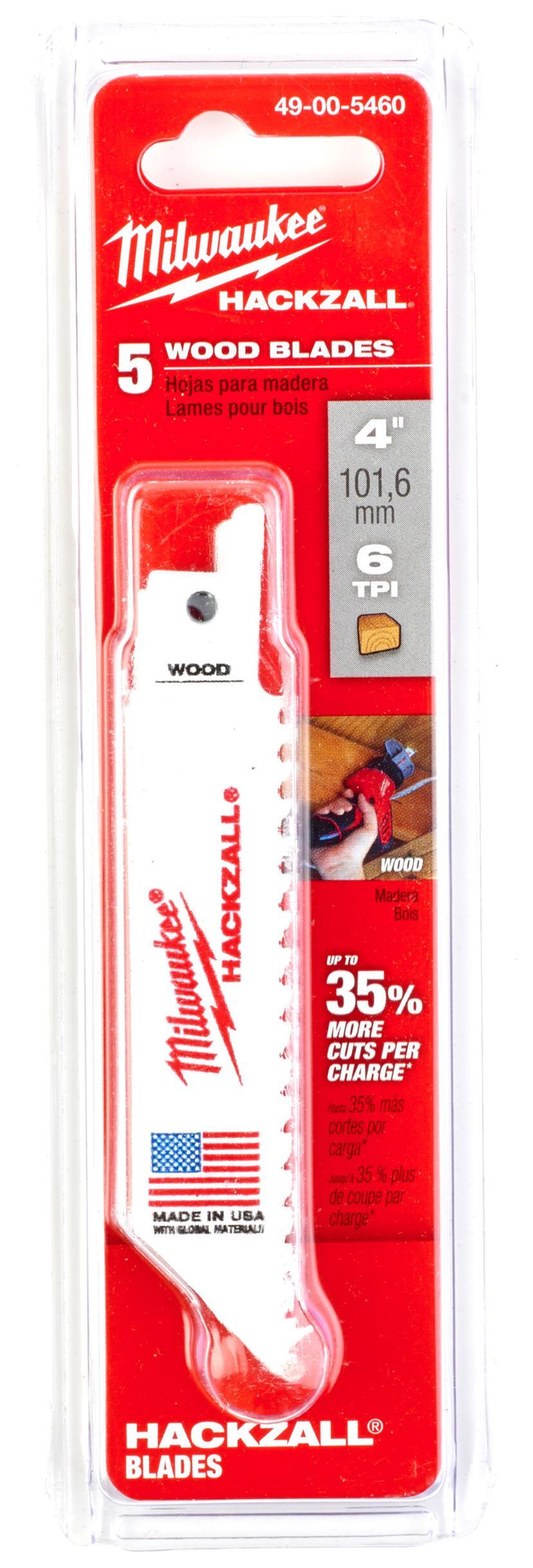 Milwaukee 48475460 Tigersågblad 100 mm, 6T, 5-pack