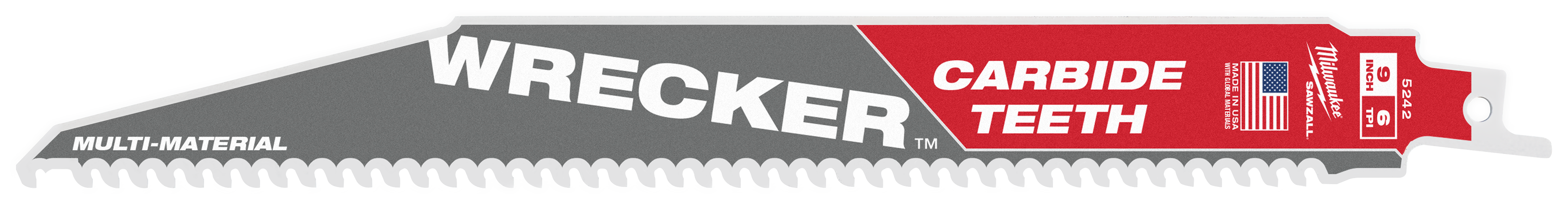 Milwaukee TCT WRECKER Tigersågblad 6T, 5-pack 230 mm