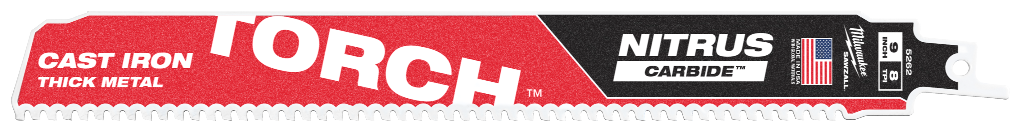 Milwaukee TCT TORCH NITRUS Tigersågblad 8T, 5-pack 230 mm