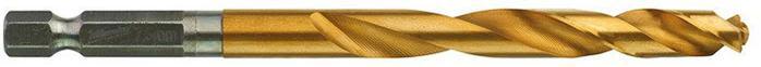Milwaukee SHOCKWAVE Red Hex HSS-G TIN Metallborr 1-pack 7,5 mm