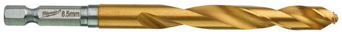 Milwaukee SHOCKWAVE Red Hex HSS-G TIN Metallborr 1-pack 8,5 mm