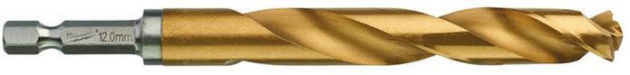 Milwaukee SHOCKWAVE Red Hex HSS-G TIN Metallborr 1-pack 12 mm