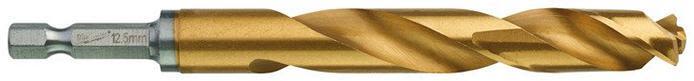 Milwaukee SHOCKWAVE Red Hex HSS-G TIN Metallborr 1-pack 12,5 mm