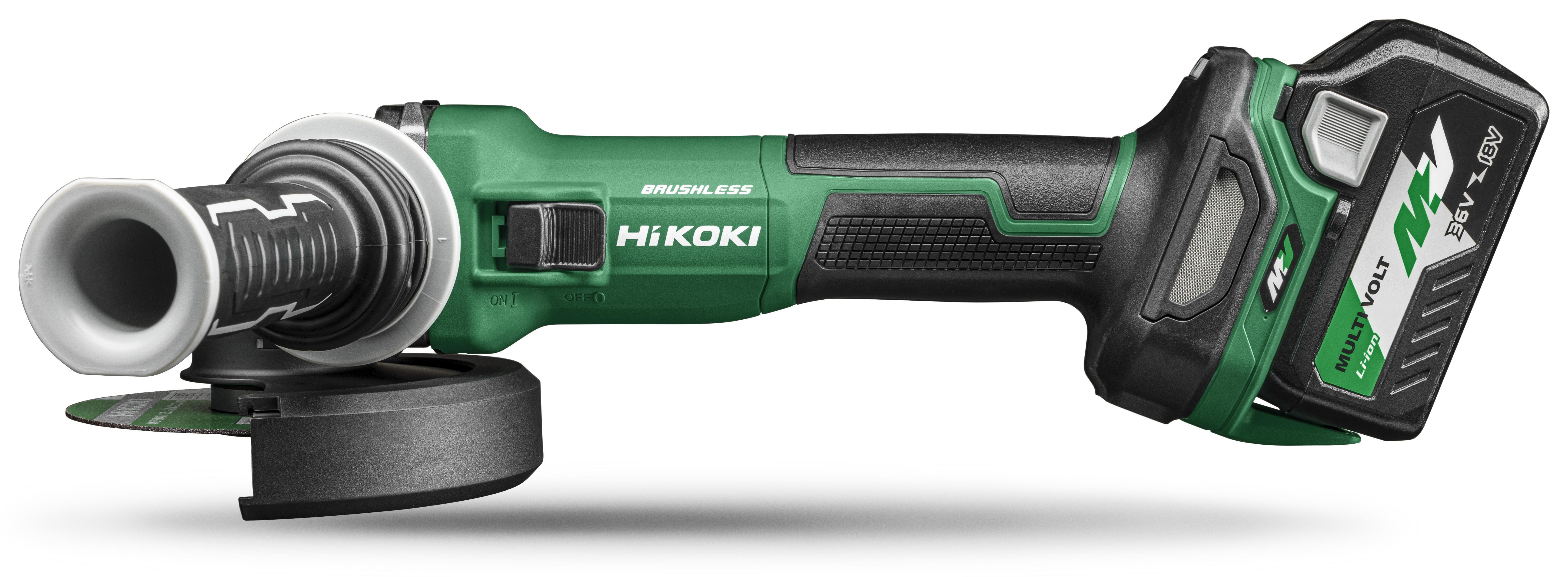 HiKOKI G3613DVE Vinkelslip med batteri och laddare
