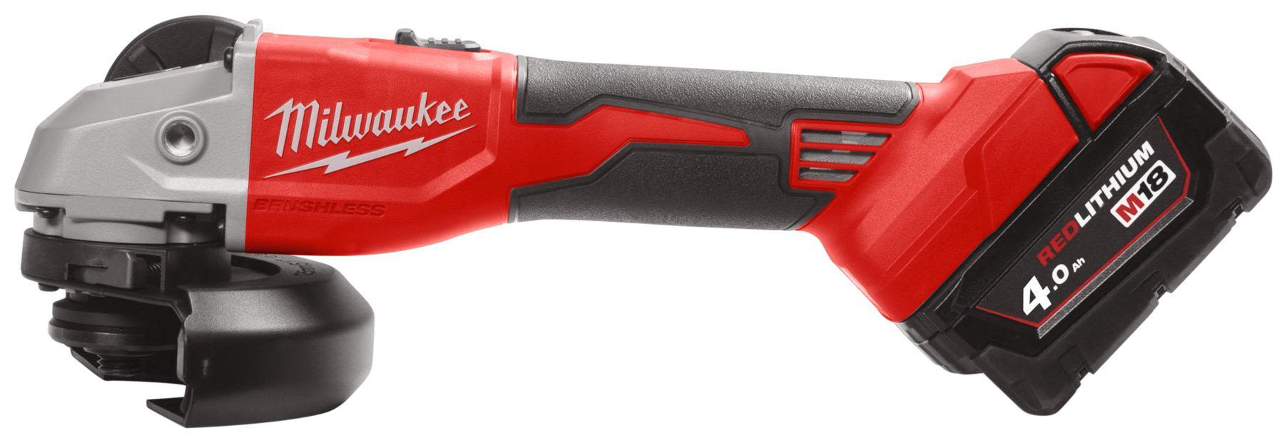 Milwaukee M18 BLSAG125X Vinkelslip Ø125 mm, med batterier och laddare