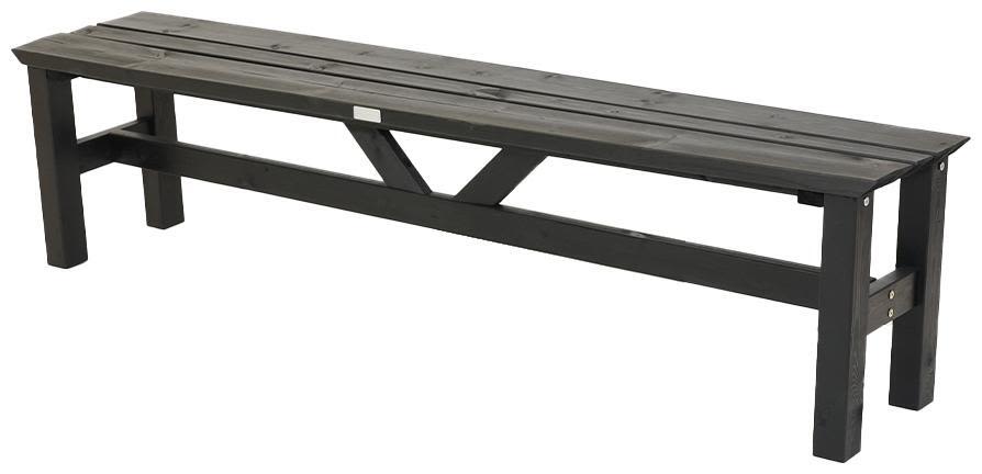 Eden Wood Viking EW 0284-8 Trädgårdsbänk 190 cm Svart