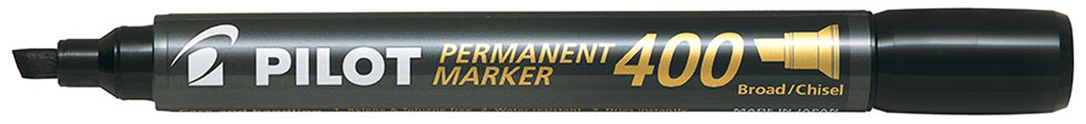 Pilot 504061 Märkpenna sned spets, 20-pack Svart