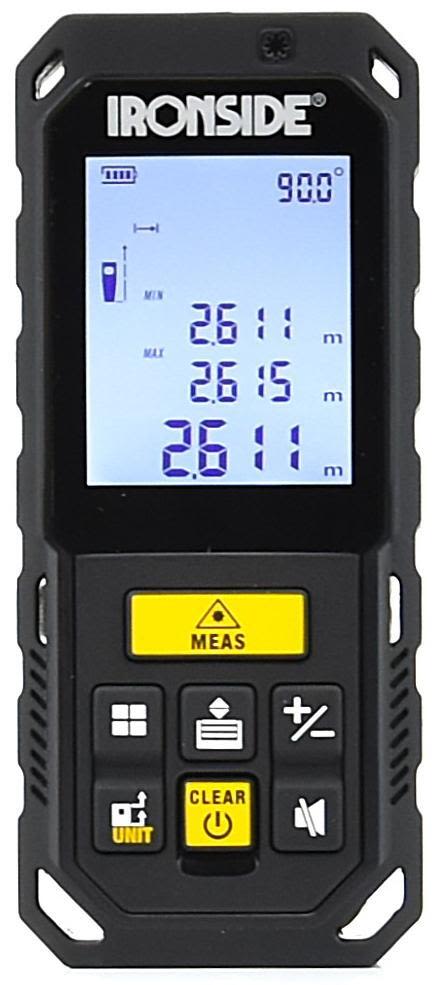 Ironside HEAVY DUTY 103496 Avståndsmätare 0.2-100 m, med batteri
