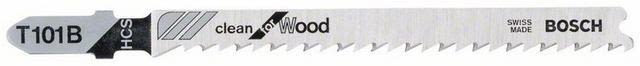 Bosch Clean for Wood T101B Stikksagblad 100mm 3-pakn.