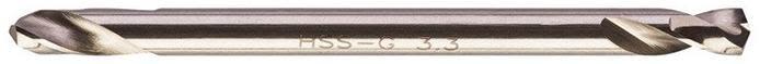 Milwaukee HSS G Metallborr dubbelsidig 3,3 mm, 10-pack