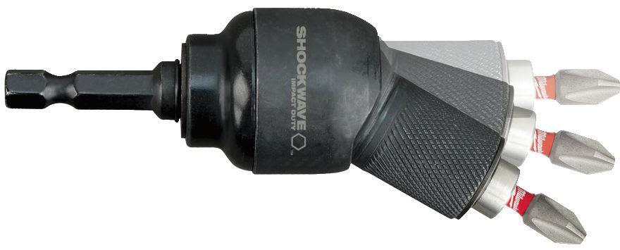Milwaukee Shockwave Knuckle Vinkelskruvtillsats med bits