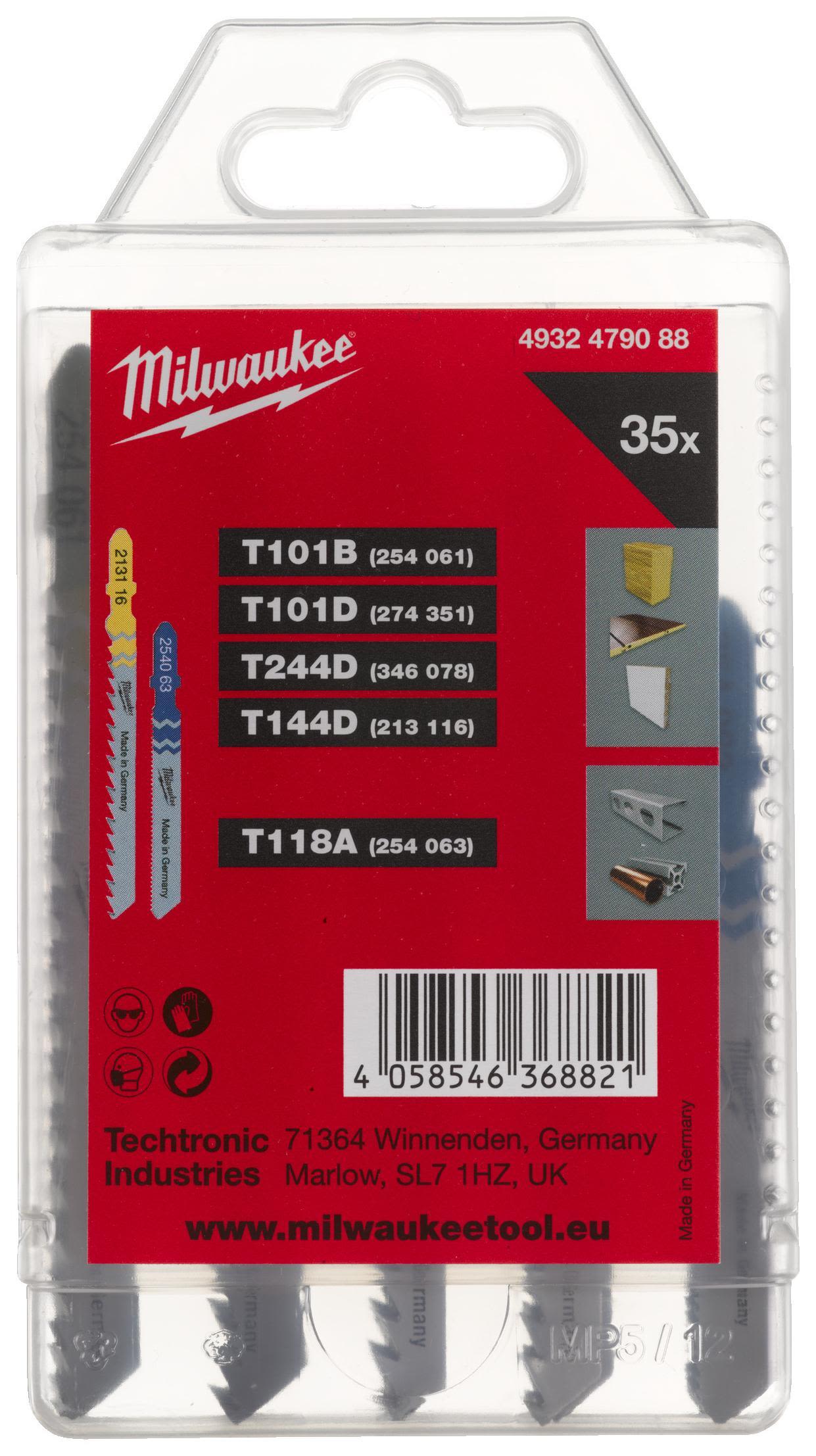 Milwaukee 4932479088 Sticksågsbladsats 35-pack
