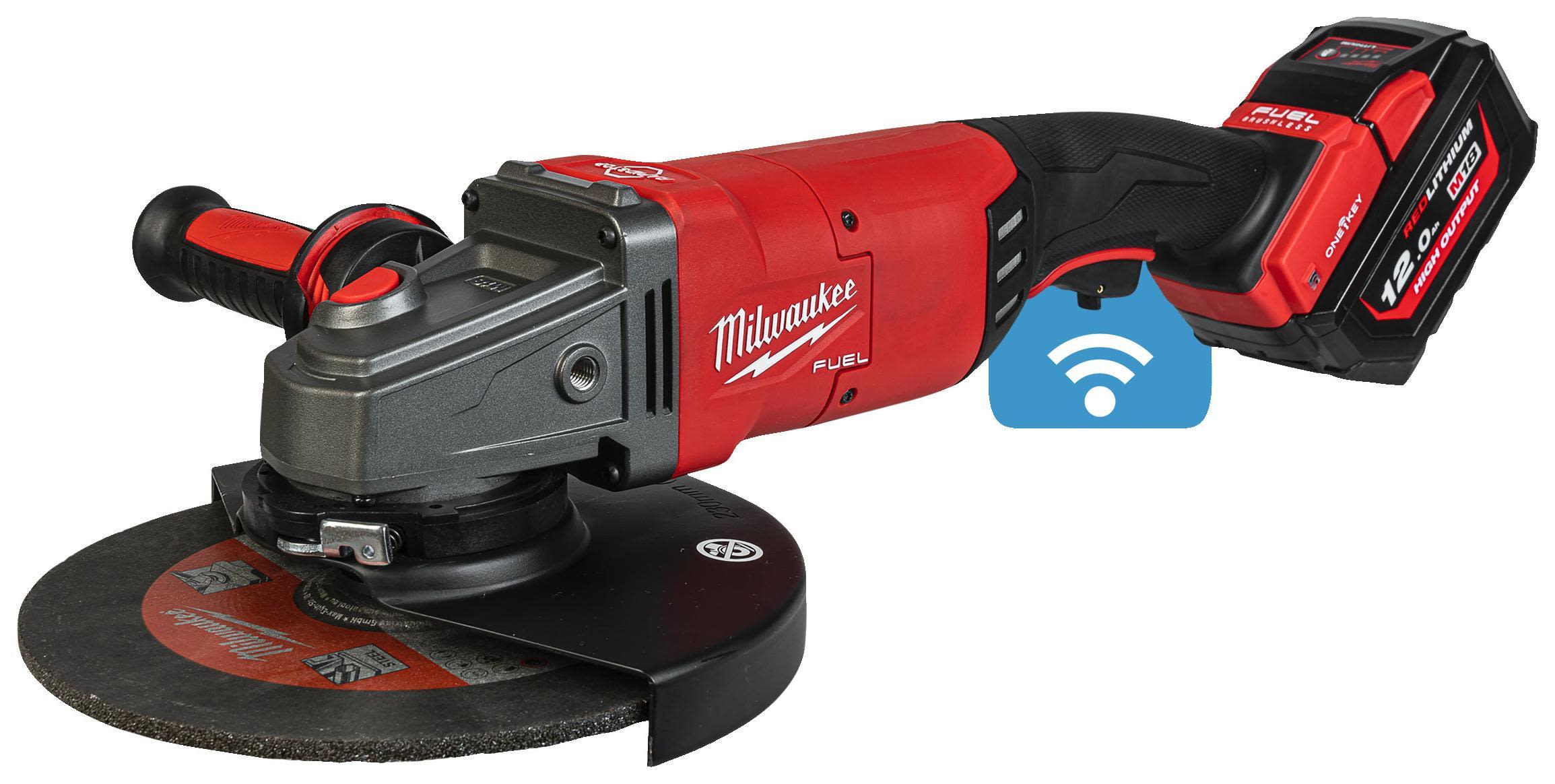 Milwaukee M18 ONEFLAG230XPDB-122C Vinkelslip med batteri och laddare