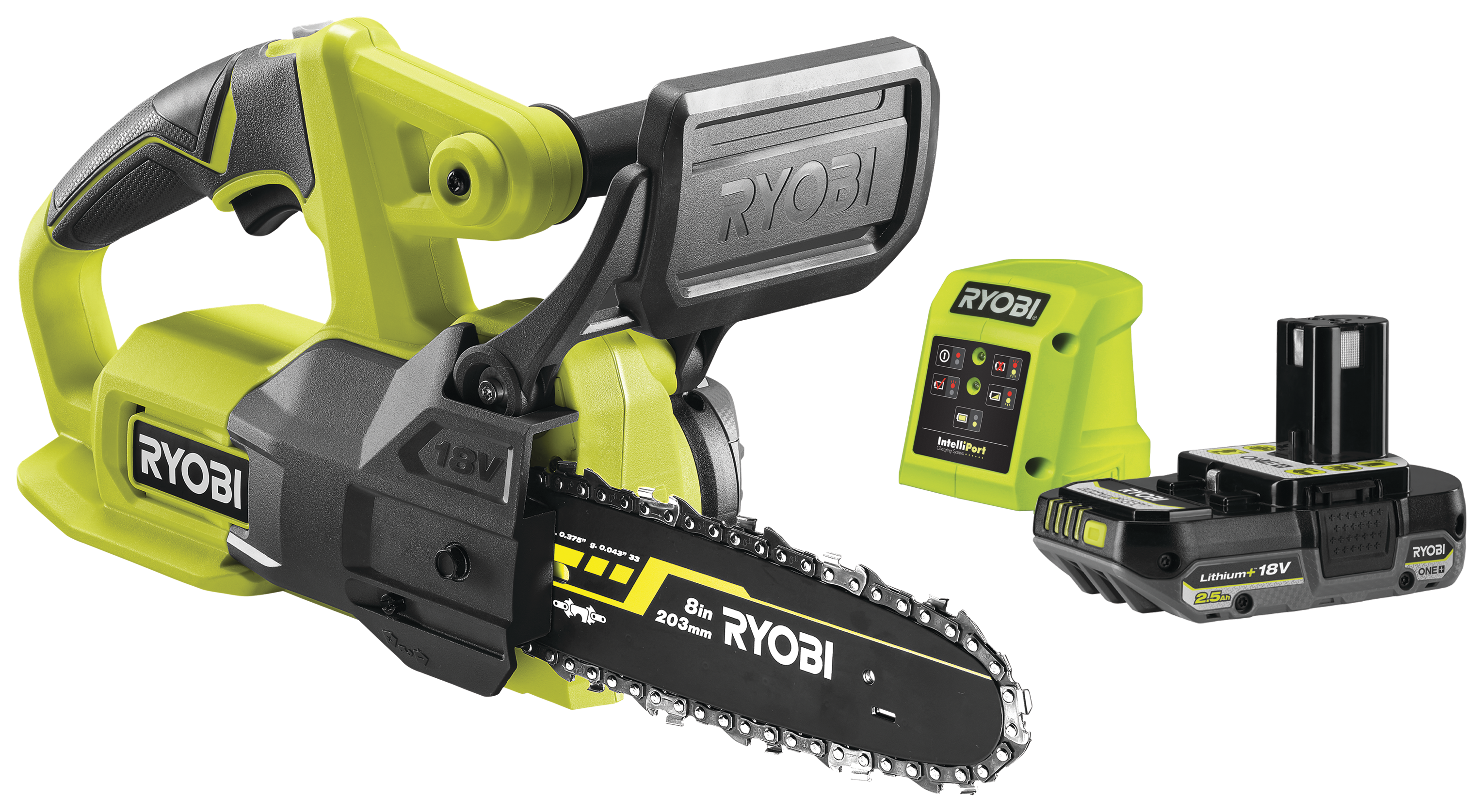 Ryobi ONE+ RY18CS20A-125 Kedjesåg med batteri och laddare