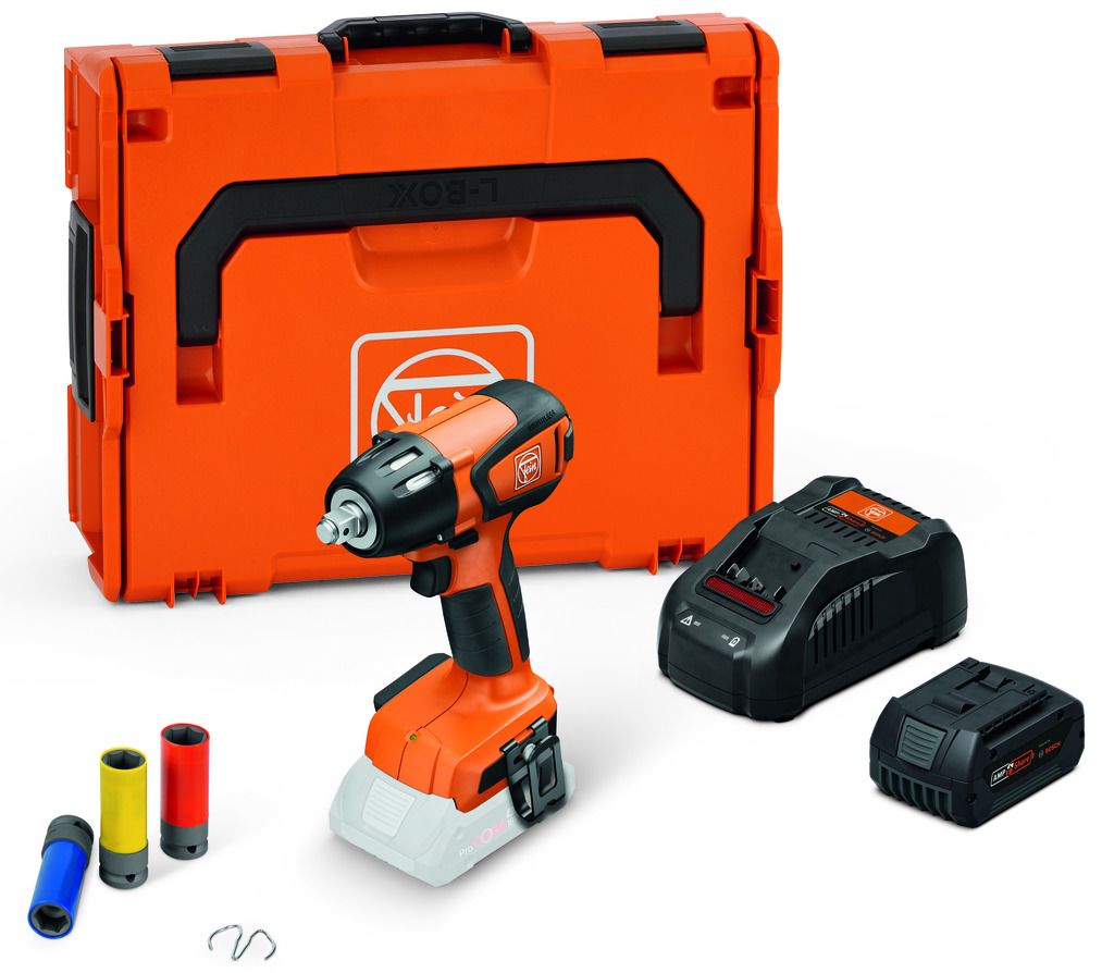 Fein ASCD 18-300 W2 AS Mutterdragare med tillbehör, batteri och laddare