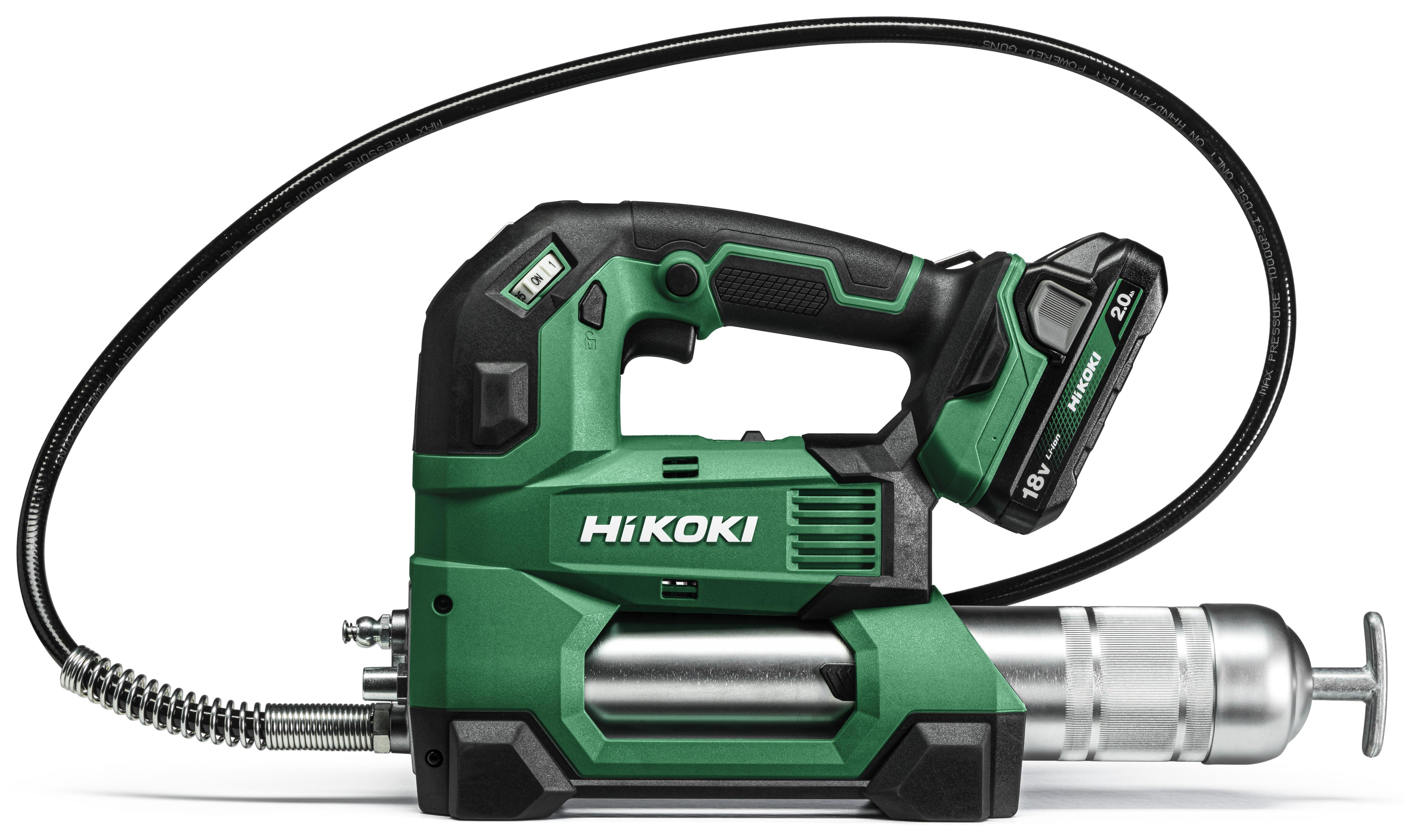 HiKOKI AL18DA Fettspruta med batteri, laddare och väska