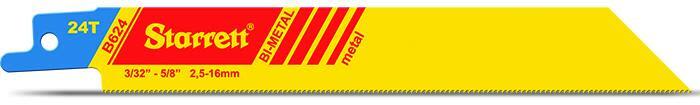 Starrett B624-5 Tigersågblad 5-pack 24 TPI