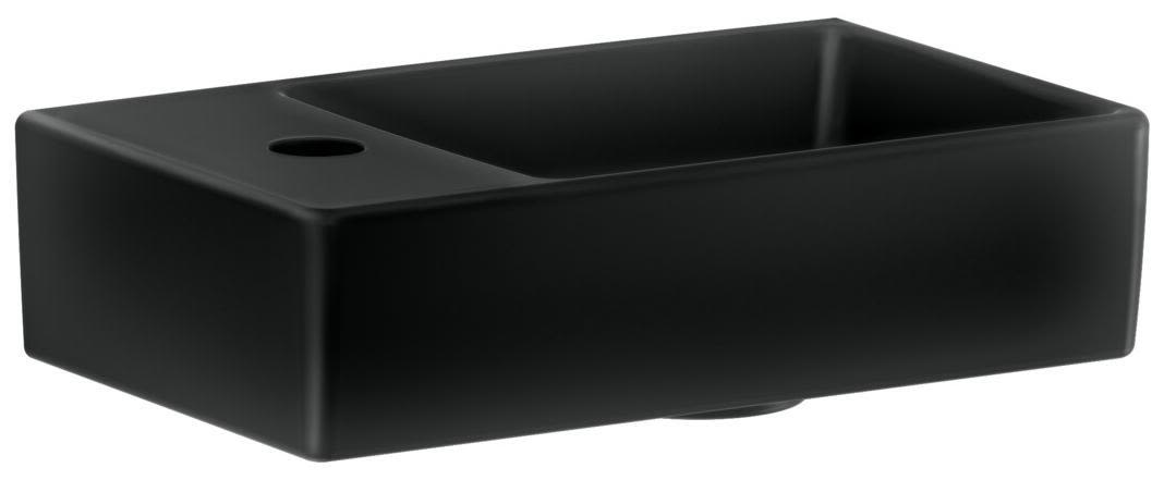 Gustavsberg Artic 4G369R38 Tvättställ 36x22, blandarhål vänster Mattsvart