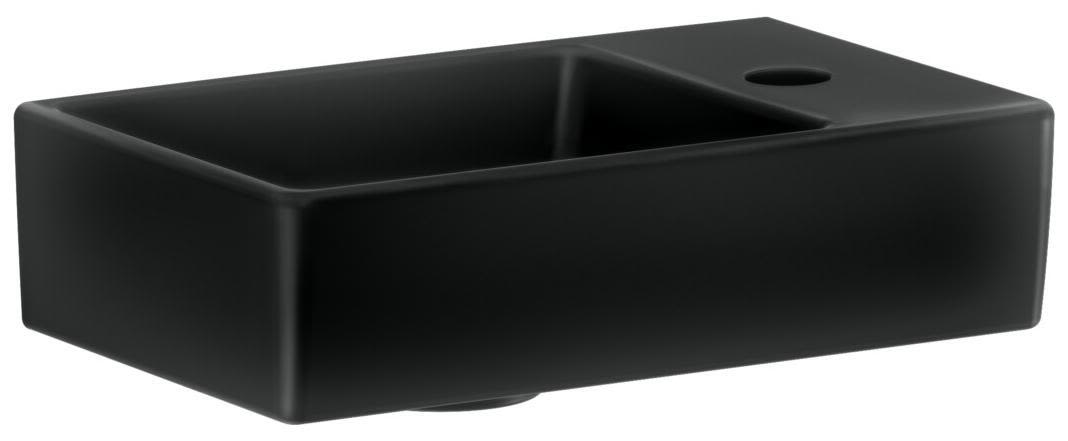 Gustavsberg Artic 4G369L38 Tvättställ 36x22, blandarhål höger Mattsvart