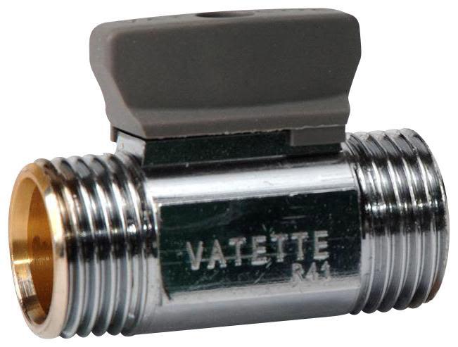 Vatette FG071050308 Kuleventil med ratt, rett, utvendig gjenge