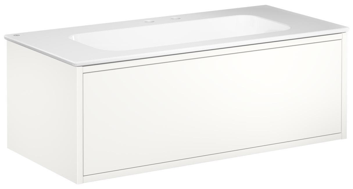 Gustavsberg Ducentic GB71DCVU10DHWB1200 Kommodpaket 100 cm, vit/vit, 2 blandarhål Vit/Vit