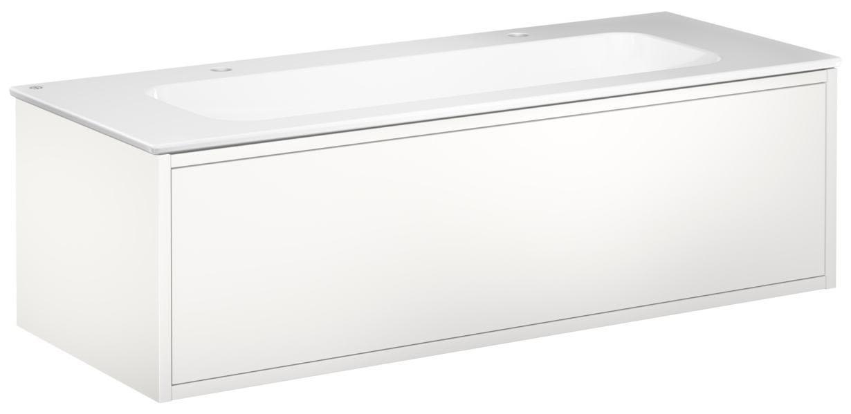 Gustavsberg Ducentic GB71DCVU12DHWB2100 Kommodpaket 120 cm, vit/vit, 2 blandarhål Vit/Vit