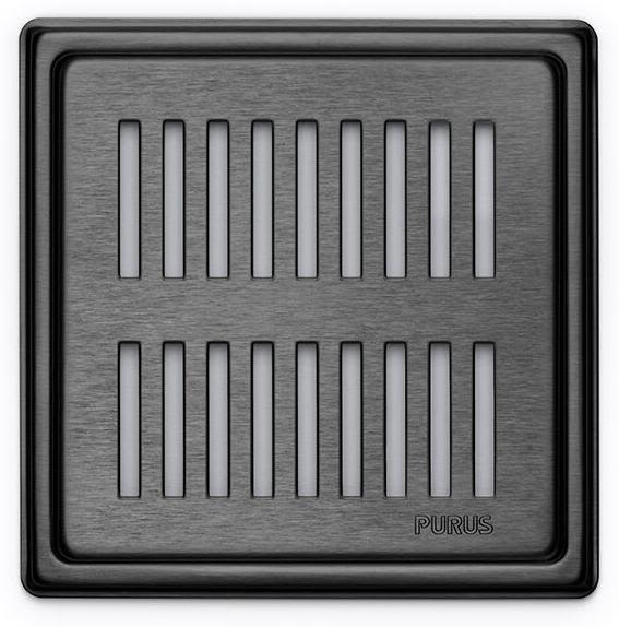Purus Rib Klinkerram 154x154x6 mm Mattsvart