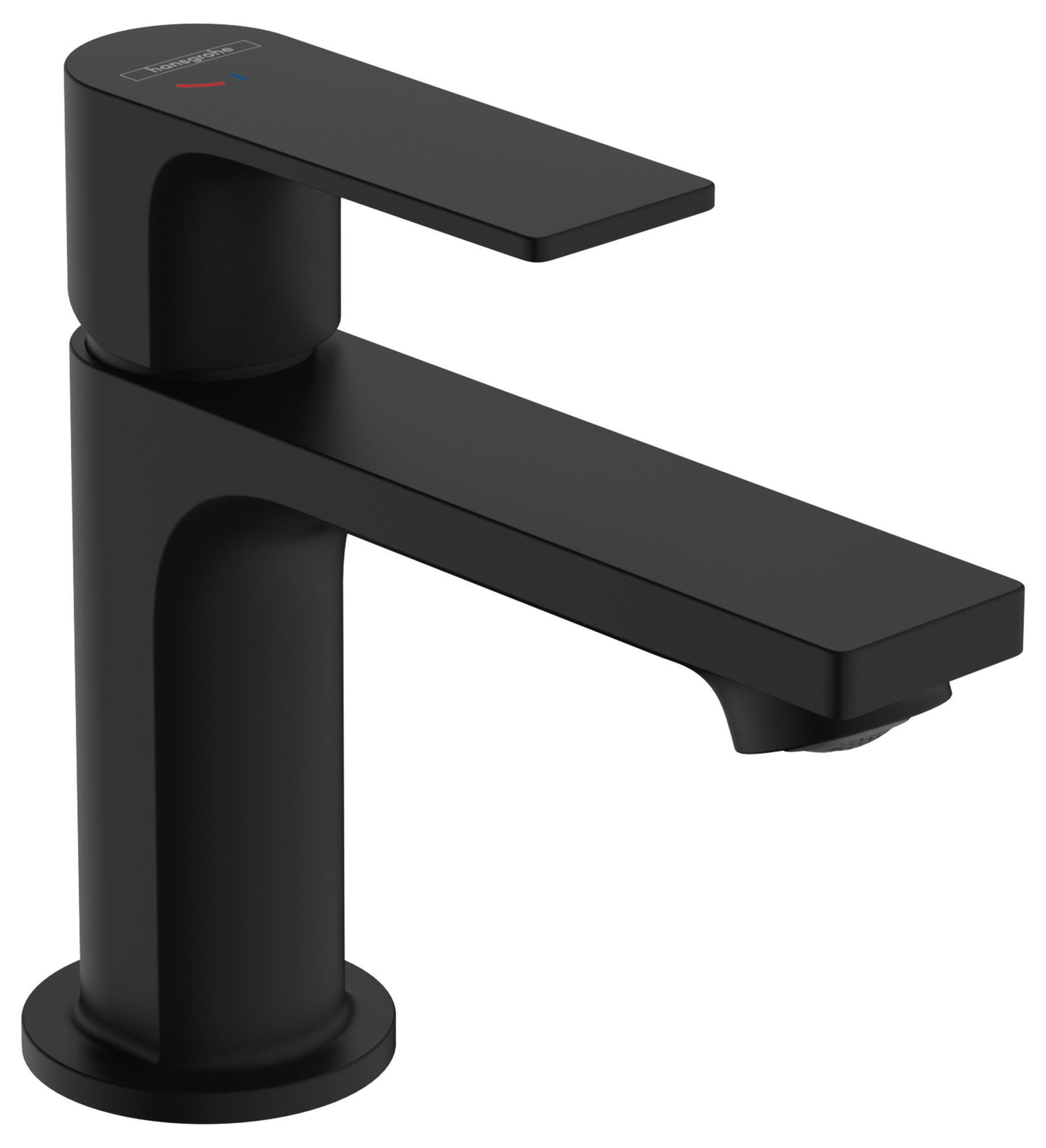 Hansgrohe Rebris E 80 Tvättställsblandare utan lyftventil Svart