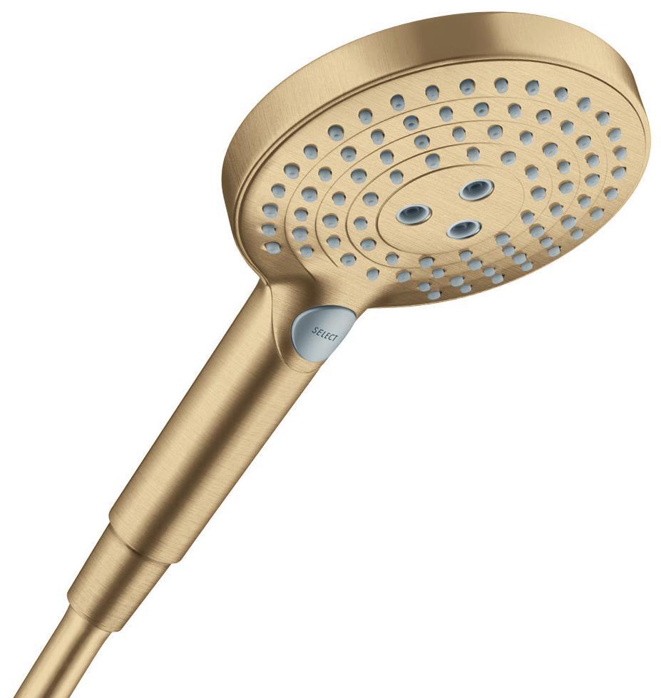 Hansgrohe Raindance Select S120 26530140 Handdusch 3 stråltyper, Ø125 mm, borstad brons