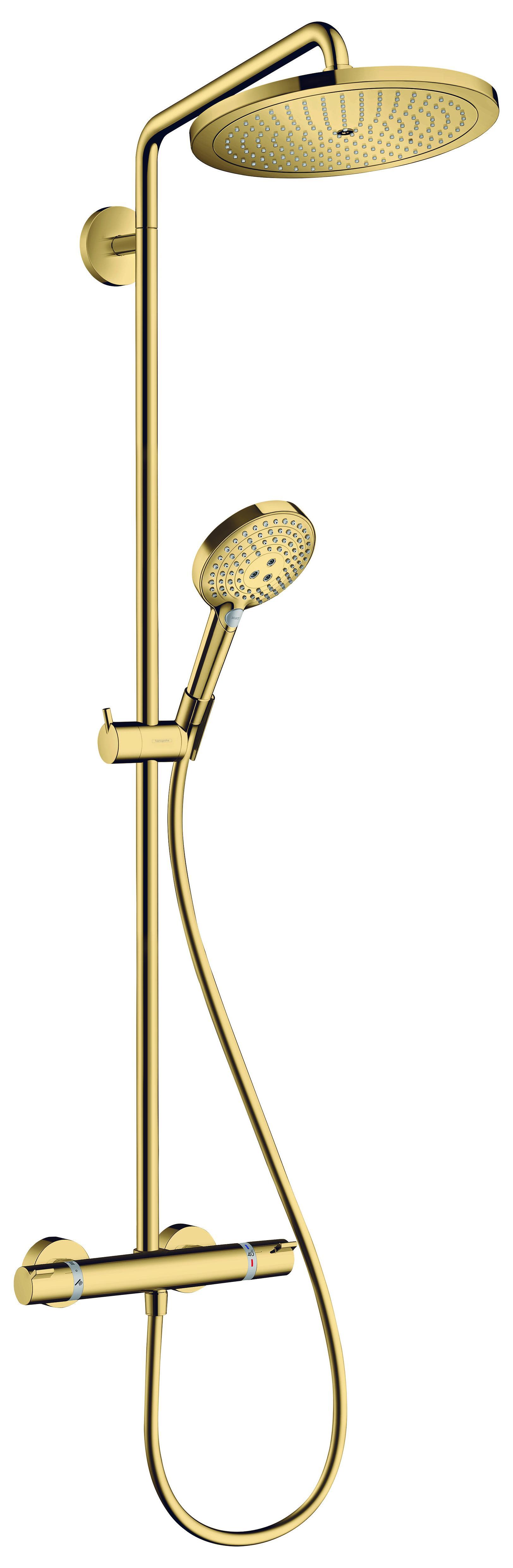 Hansgrohe Croma Select S 280 26890990 Takduschset 150 c/c, polerat guld