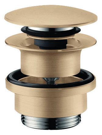 Hansgrohe 50100140 Tryk stik ventil 1 1/4", trykåbning Børstet bronze
